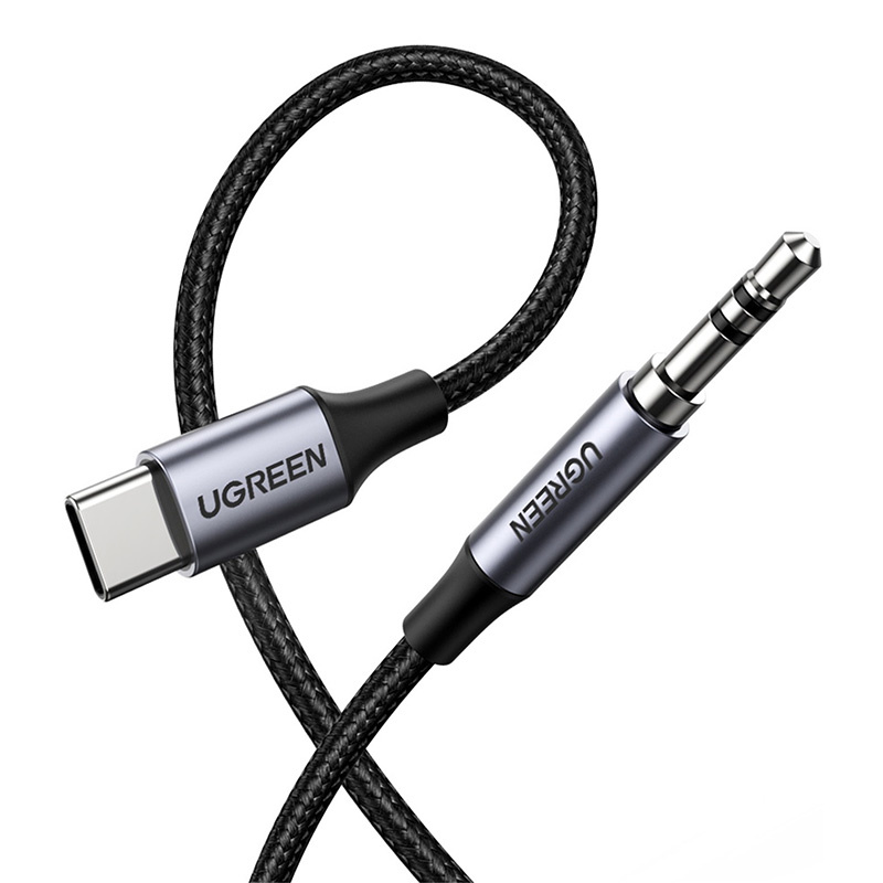 Kabel UGREEN AV143 USB-C-jack 3,5mm 1m (czarny) 2
