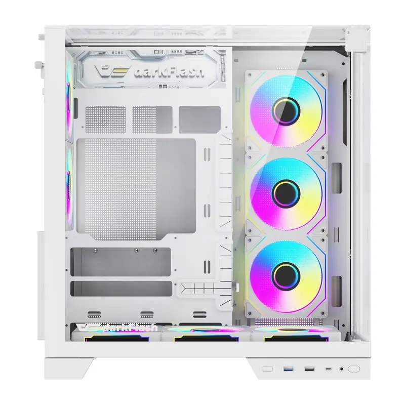 Computer case DarkFlash TH285 PLUS + 8 fans (white) 3
