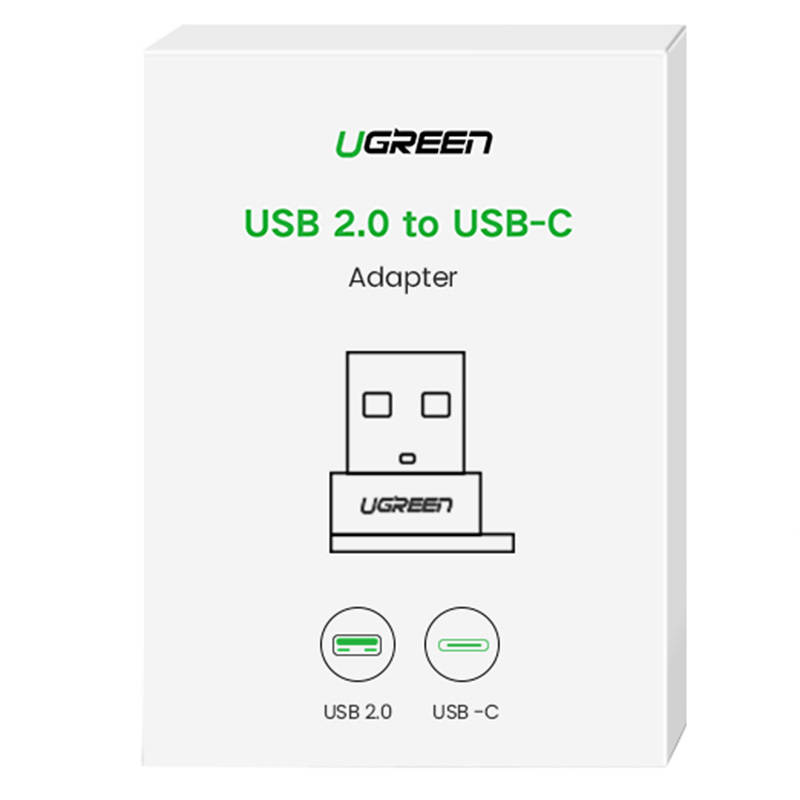 Adapter UGREEN US280 USB-C-USB-A 2.0 (czarny) 2