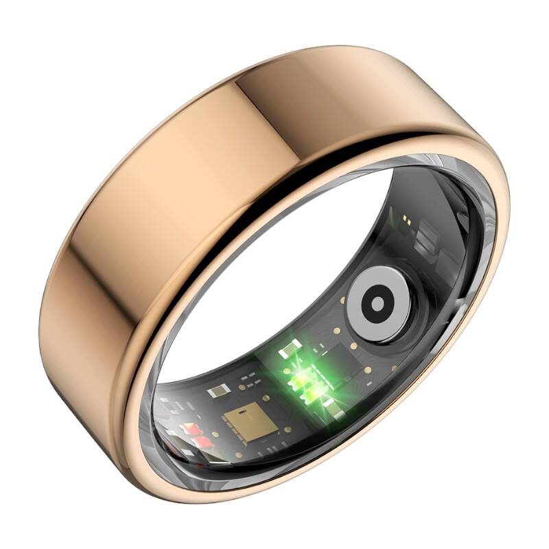 Smart Ring COLMI R02 Pulsometr, SpO2, Sen DO 6 Dni Złoty