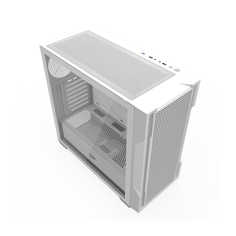 Darkflash DS900 Mesh Computer Case without Fans (White) 4