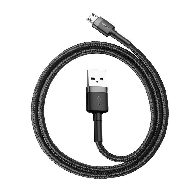 Kabel BASEUS Cafule USB-A-micro USB 1m (szaro-czarny) 3