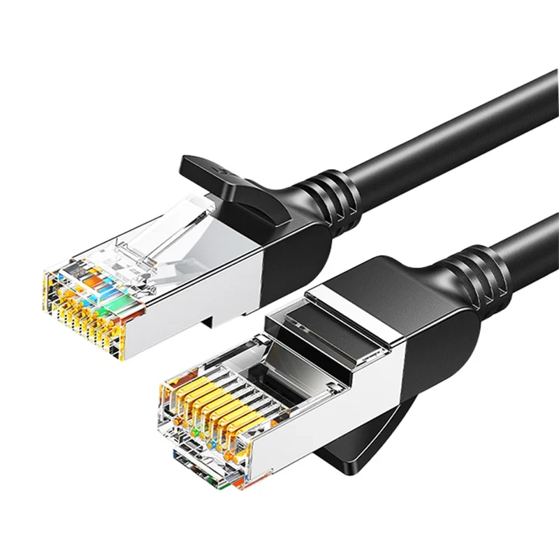Kabel UGREEN RJ45 Cat.6 1m UTP metalowe wtyczki (czarny)