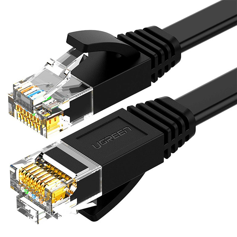 Kabel UGREEN NW102 Cat6 10m płaski (czarny)