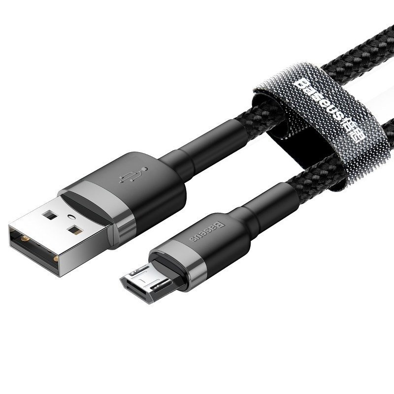 Kabel BASEUS Cafule USB-A-micro USB 1m (szaro-czarny) 2