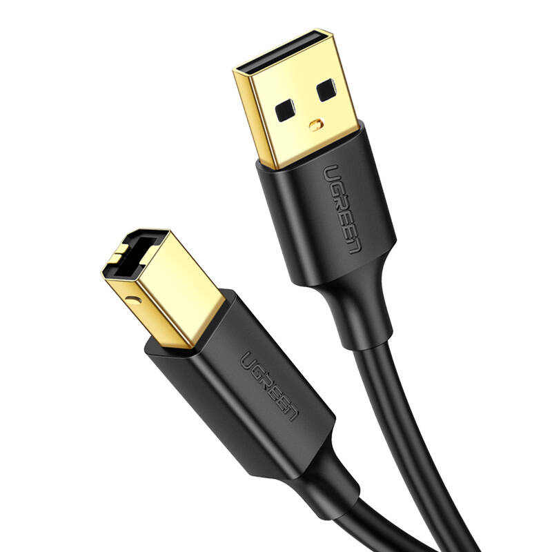 Kabel UGREEN US135 USB-A-USB-B 5m (czarny) 2