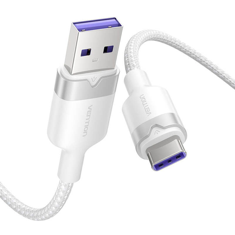 Kabel USB 2.0 A do USB-C 6A Vention CTOWF 1M (biały)