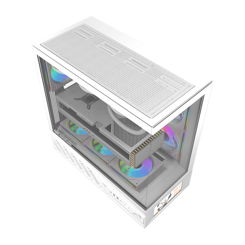 DarkFlash Computer Case DS950+screen White (+6 Fans) 5