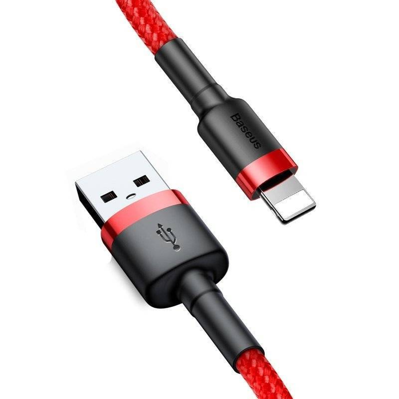Kabel BASEUS Cafule USB-A-Lightning 0.5m (czerwony) 3