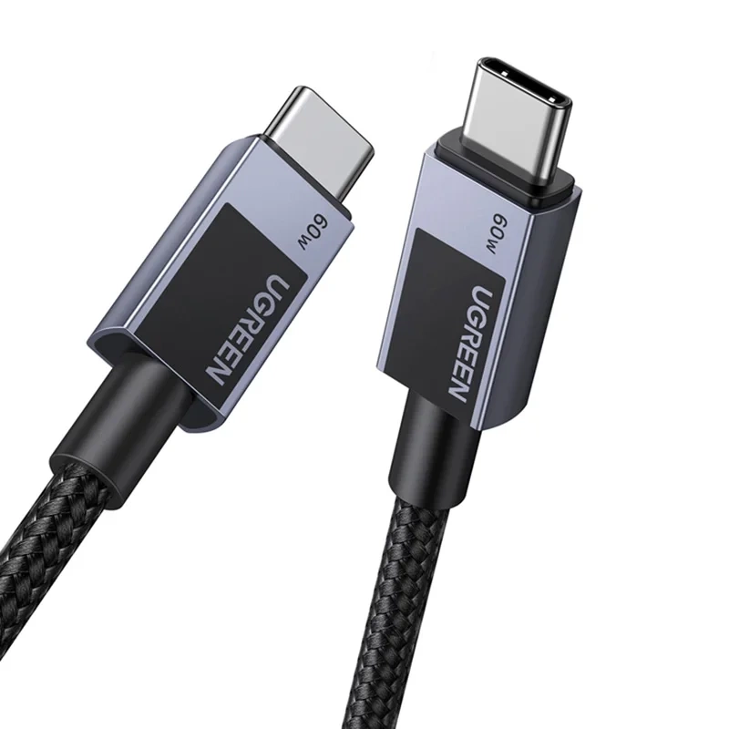 Kabel USB-C do USB-C Ugreen L524, 60W, PD, 1m (szary)