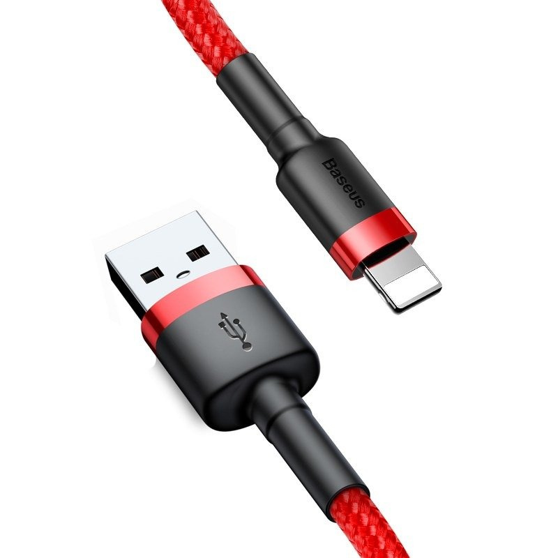 Kabel BASEUS Cafule USB-A-Lightning 1m (czerwony) 2