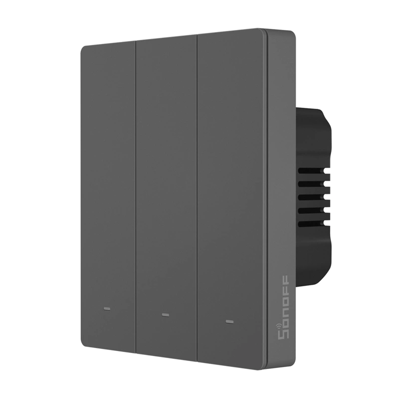 Smart WiFi wall switch SONOFF M5-3C-80 (graphite) 5