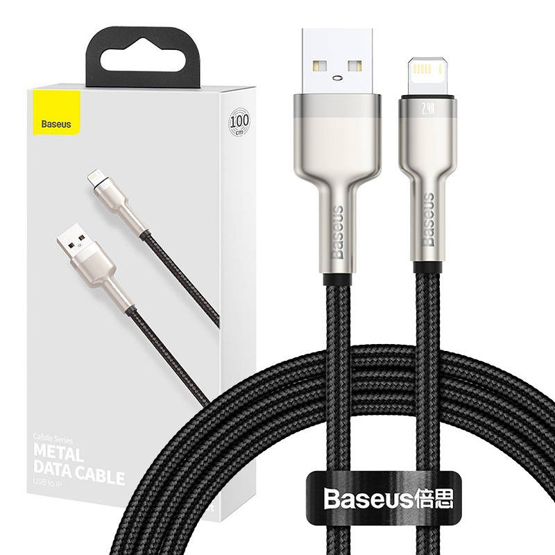 Kabel BASEUS Cafule USB-A-Lightning 1m (czarny)