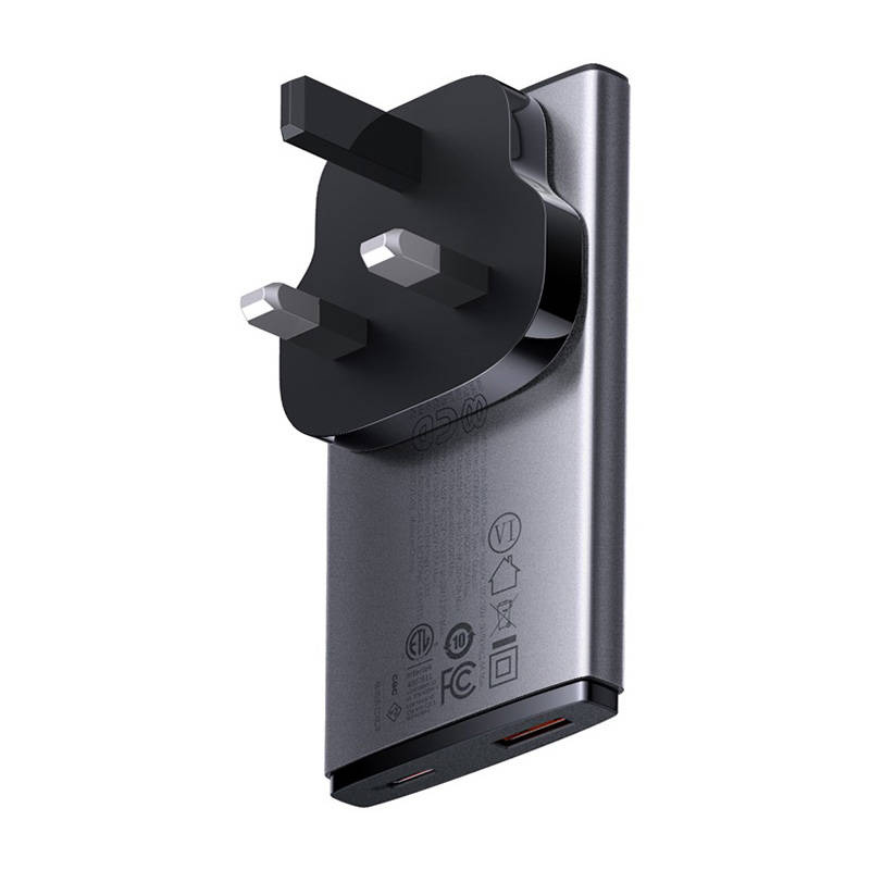 Ładowarka sieciowa Baseus GaN5, 65W, 1xport USB-C, 1XUSB-A 4