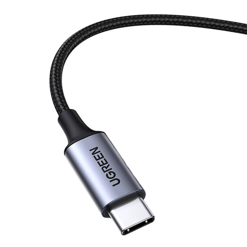 Kabel USB-C UGREEN CM450 do mini jack 3.5mm AUX, 1m (czarny) 3