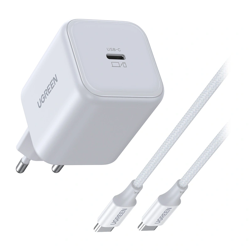 X524 45W USB-C GaN Charger White + 1m Cable 3