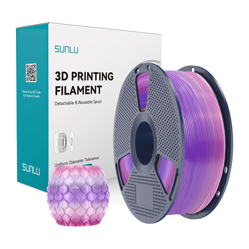 Sunlu Filament PLA Transparent Rainbow 03