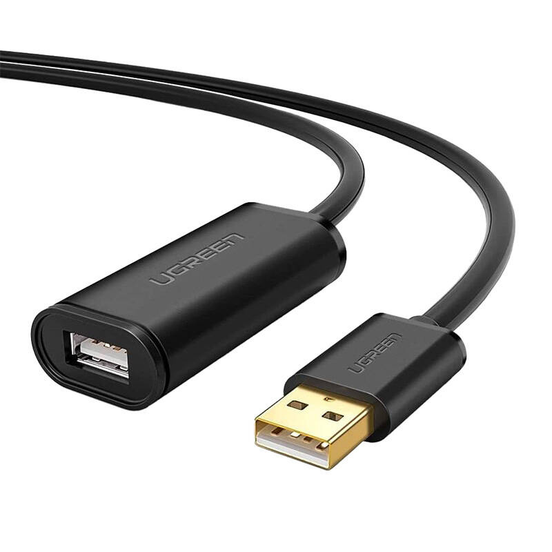 Kabel UGREEN USB-A-USB-A 10m USB 2.0 aktywny (czarny) 4