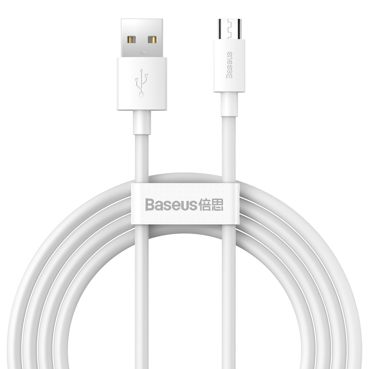 Kabel BASEUS Simple Wisdom USB-A-micro USB 1.5m 2szt. (biały) 2