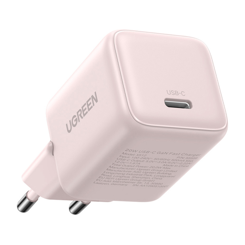Ugreen X512 20W USB-C GaN Charger Pink 3