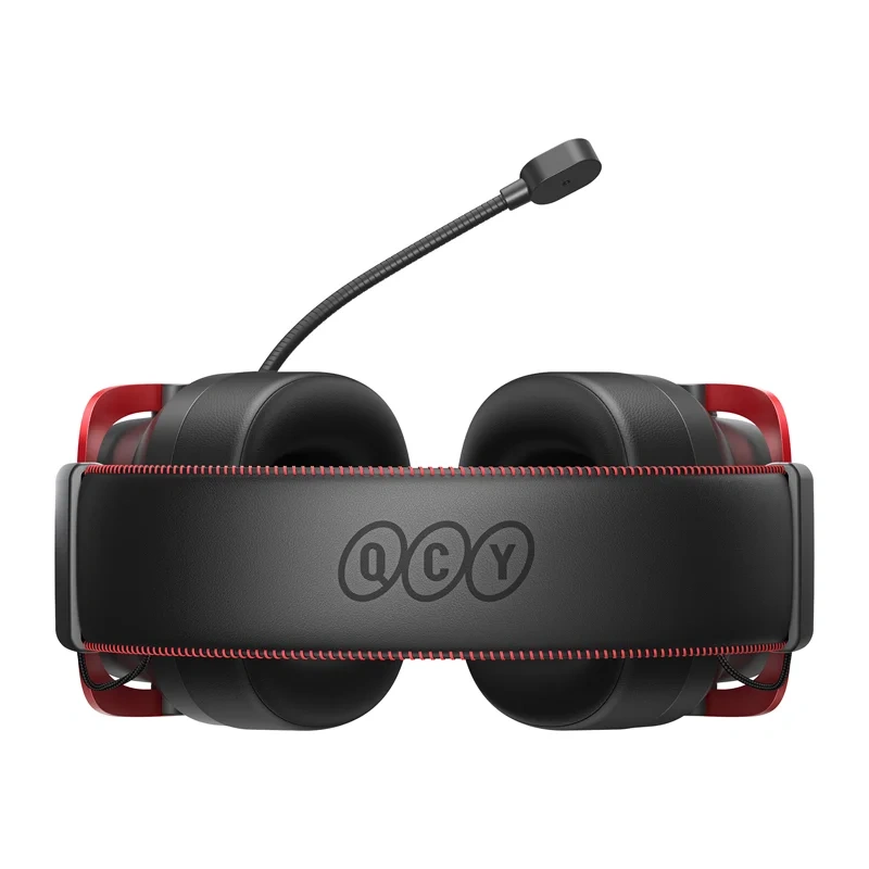 QCY Heroad VT200 Gaming Headphones (Black and Red) 5