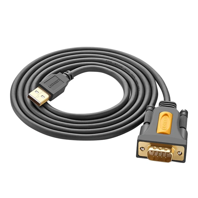 Kabel UGREEN CR104 USB-RS-232 DB9 1.5m (czarny) 2