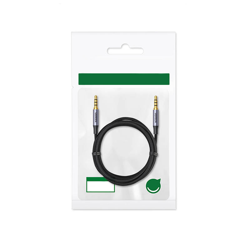 Kabel mini jack 3.5mm UGREEN AV183, AUX, 2m (czarny) 3