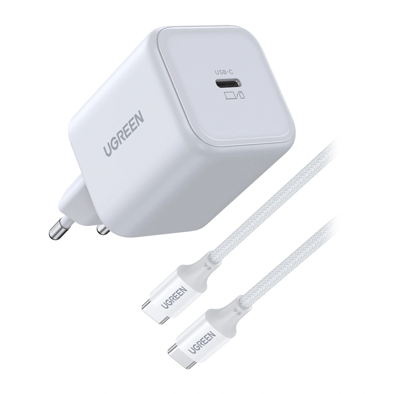 X524 45W USB-C GaN Charger White + 1m Cable 2