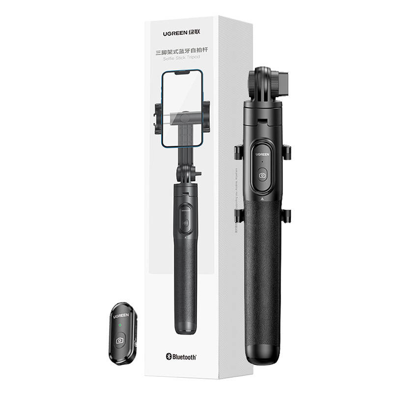 Selfie stick UGREEN 15062 tripod z pilotem BT (czarny) 3