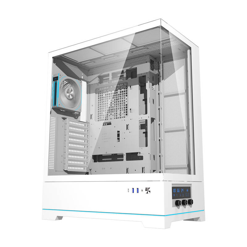 Darkflash Computer Case DY451L PRO White with fan 2