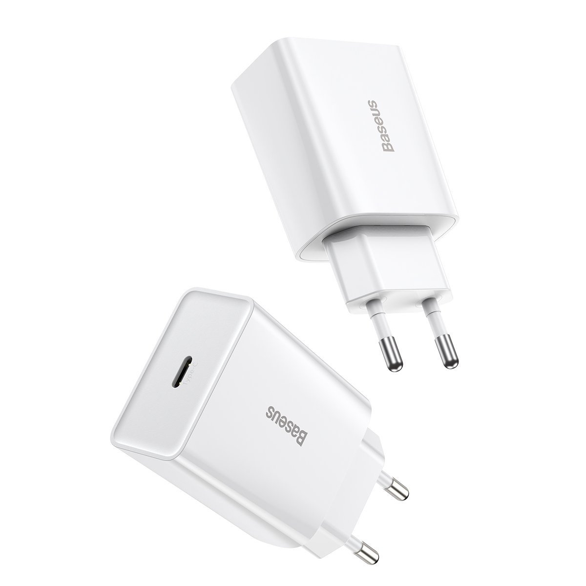 Ładowarka sieciowa Baseus Speed Mini Quick Charger, USB-C, PD, 3A, 20W (biała) 4