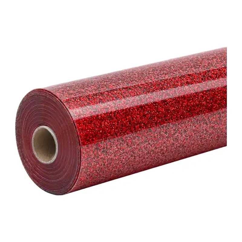 Heat transfer vinyl HTVRONT Glitter 30.5cm x 90cm (red)