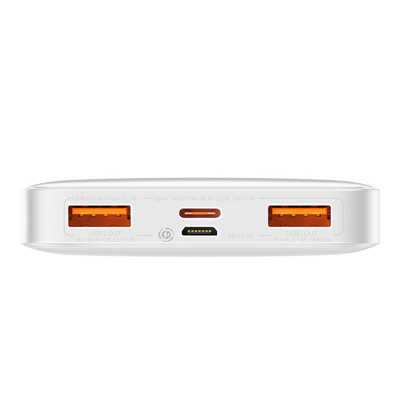 Powerbank BASEUS Bipow 10000mAh 20W 2xUSB USB-C (biały) 3