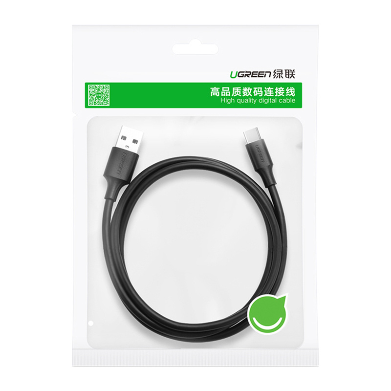 Kabel UGREEN US184 USB-A 3.0-USB-C 3.0 2m (czarny) 2