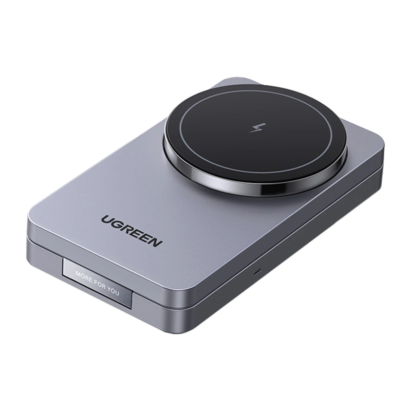 W528 2-in-1 Magnetic Wireless Charger Grey 3