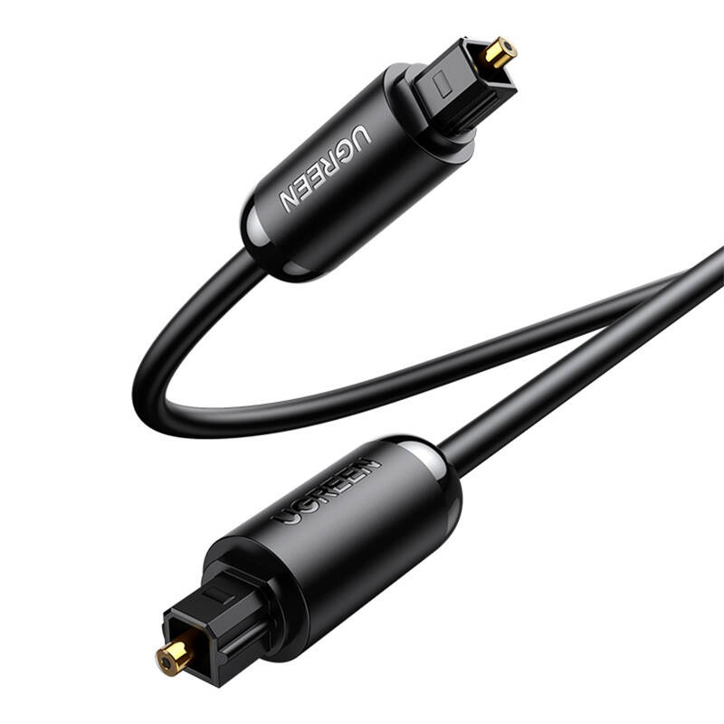 Kabel optyczny Toslink Audio UGREEN AV122, pozłacany, 1.5m (czarny) 4