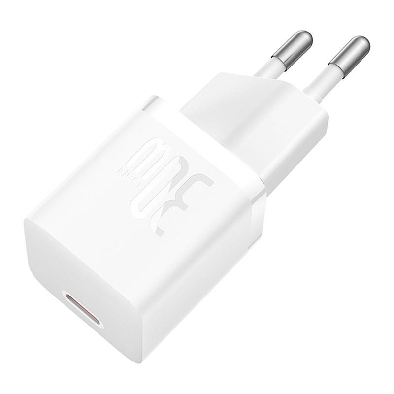 Mini ładowarka sieciowa Baseus GaN5  30W (biała) 5