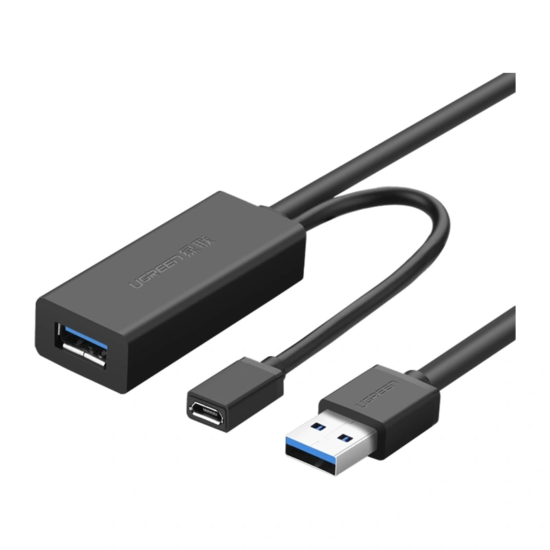 Kabel UGREEN US175 USB 3.0 przedłużający micro USB 5m (czarny)