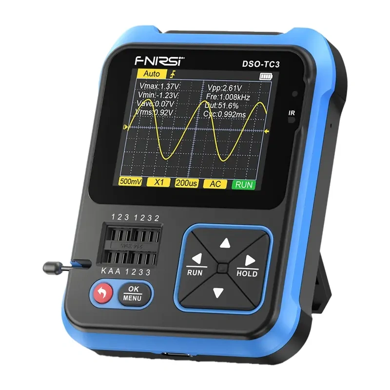 FNIRSI Handheld Digital Oscilloscope Transistor Tester SigGen 3 in 1 DSO-TC3 3