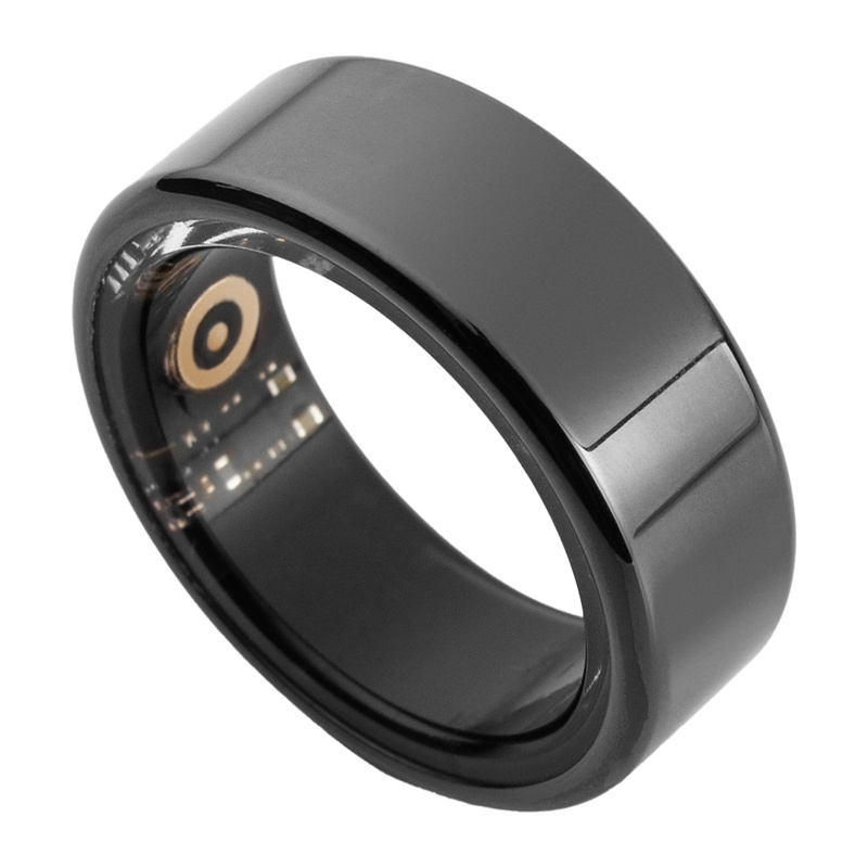 COLMI R02 Smart Ring Size 8 18.1mm (Black) + Charging Case 3