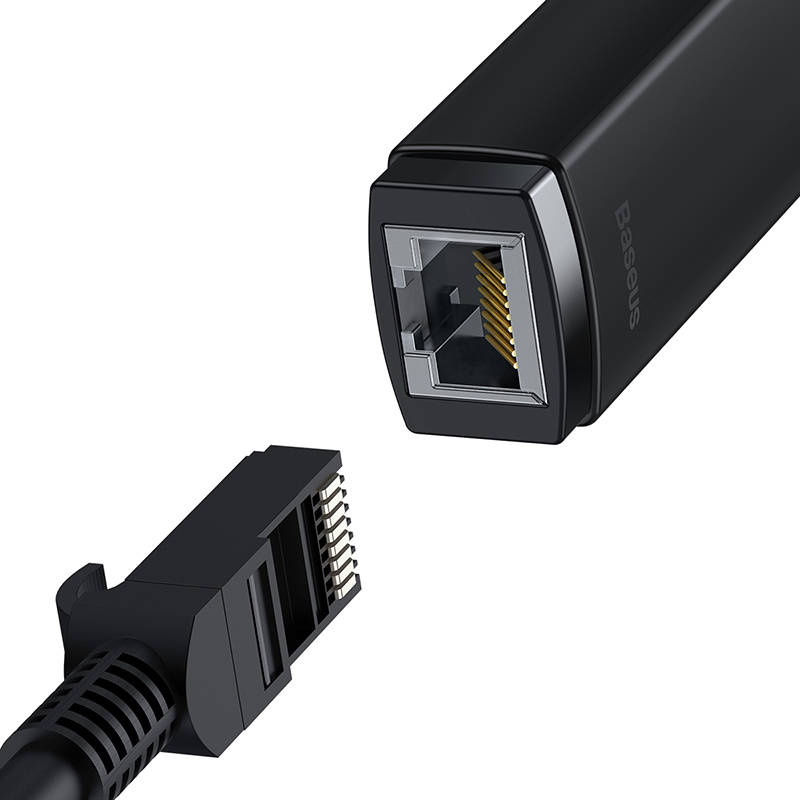Adapter BASEUS Lite Series USB-C-RJ45 100Mbps (czarny) 5