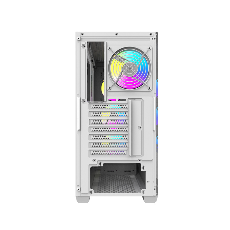 Darkflash DS900WS Computer Case (White) + 4 ARGB Fans 3