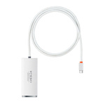 Hub 4w1 Baseus Lite Series USB-C do 4x USB 3.0 + USB-C, 1m (biały)
