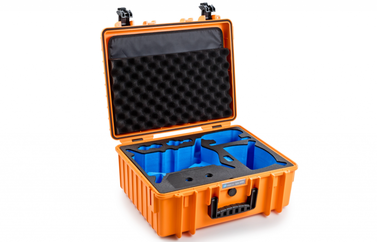 Maleta B\u0026W tipo 6000 para DJI FPV Combo naranj | INNPRO